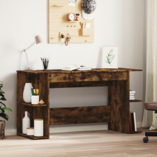 vidaXL füstös tölgy színű szerelt fa íróasztal 140x50x75 cm íróasztal