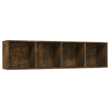 vidaXL füstös tölgy színű szerelt fa könyv-/TV-szekrény 143x30x36 cm (815270) bútor