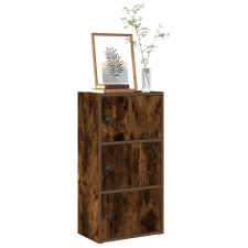 vidaXL füstös tölgy színű szerelt fa könyvespolc 40x24x77 cm bútor