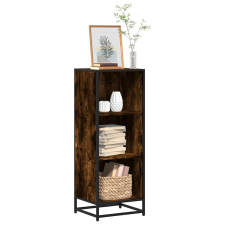 vidaXL füstös tölgy színű szerelt fa könyvszekrény 40x35x107,5 cm bútor