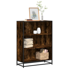 vidaXL füstös tölgy színű szerelt fa könyvszekrény 80,5x35x107,5 cm bútor
