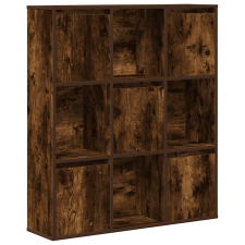 vidaXL füstös tölgy színű szerelt fa könyvszekrény 89x24x101,5 cm (860404) bútor