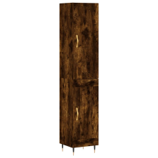vidaXL füstös tölgy színű szerelt fa magasszekrény 34,5x34x180 cm (3199094) bútor