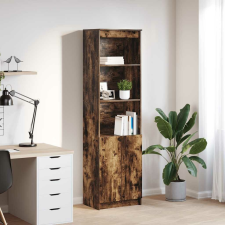 vidaXL füstös tölgy színű szerelt fa magasszekrény 50x35x180 cm bútor