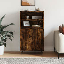 vidaXL füstös tölgy színű szerelt fa magasszekrény 60 x 36 x 110 cm bútor