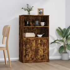 vidaXL füstös tölgy színű szerelt fa magasszekrény 60x35,5x103,5 cm bútor