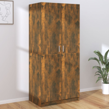 vidaXL füstös tölgy színű szerelt fa ruhásszekrény 80 x 52 x 180 cm bútor