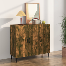 vidaXL füstös tölgy színű szerelt fa tálalószekrény 90 x 34 x 80 cm bútor