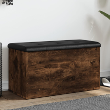 vidaXL Füstös tölgy színű szerelt fa tárolópad 82 x 42 x 45 cm bútor