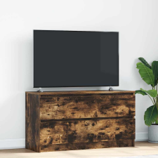 vidaXL füstös tölgy színű szerelt fa TV-szekrény 100x35x54 cm bútor