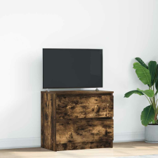 vidaXL füstös tölgy színű szerelt fa TV-szekrény 60x35x54 cm bútor