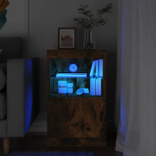 vidaXL füstös tölgy színű tálalószekrény LED-ekkel 41 x 37 x 67 cm bútor