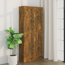 vidaXL füstös tölgyszínű fa fürdőszobaszekrény 82,5x30,5x185,5 cm fürdőszoba bútor