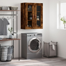 vidaXL füstös tölgyszínű fali szekrény 69,5 x 34 x 90 cm bútor