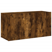 vidaXL füstös tölgyszínű falra szerelhető TV-szekrény 80x 30 x 41 cm (836960) bútor