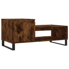 vidaXL füstös tölgyszínű fatermék dohányzóasztal 100 x 50 x 45 cm (830841) bútor