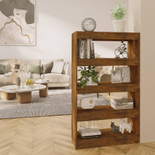 vidaXL füstös tölgyszínű könyvszekrény/térelválasztó 80 x 30 x 135 cm bútor