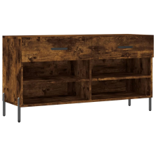 vidaXL füstös tölgyszínű műfa cipőpolc 102x35x55 cm (829753) bútor