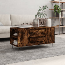 vidaXL füstös tölgyszínű műfa dohányzóasztal 102x44,5x50 cm bútor