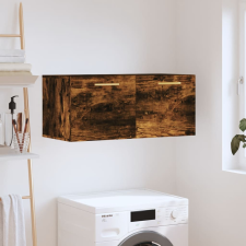 vidaXL füstös tölgyszínű műfa faliszekrény 80 x 36,5 x 35 cm bútor
