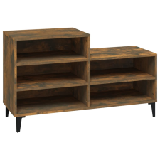 vidaXL füstös tölgyszínű szerelt fa cipősszekrény 102 x 36 x 60 cm (819737) bútor