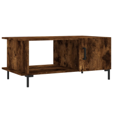 vidaXL füstös tölgyszínű szerelt fa dohányzóasztal 90 x 50 x 40 cm (829497) bútor