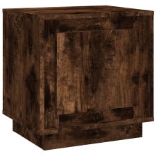 vidaXL füstös tölgyszínű szerelt fa éjjeliszekrény 44x35x45 cm (819846) bútor