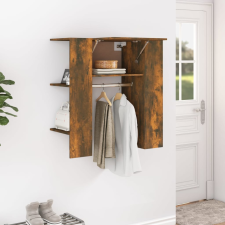 vidaXL füstös tölgyszínű szerelt fa előszobaszekrény 97,5x37x99 cm bútor