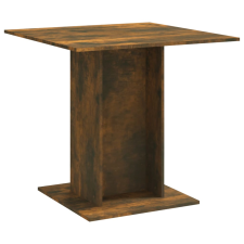 vidaXL füstös tölgyszínű szerelt fa étkezőasztal 80 x 80 x 75 cm (825822) bútor