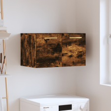 vidaXL füstös tölgyszínű szerelt fa faliszekrény 60 x 36,5 x 35 cm bútor