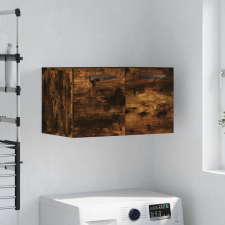vidaXL füstös tölgyszínű szerelt fa faliszekrény 60 x 36,5 x 35 cm bútor