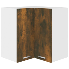 vidaXL füstös tölgyszínű szerelt fa függő sarokszekrény 57x57x60 cm (815597) bútor