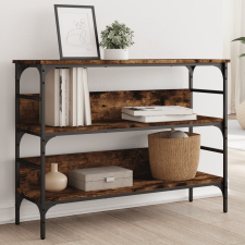 vidaXL füstös tölgyszínű szerelt fa tálalóasztal 100x32x75 cm bútor