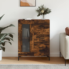 vidaXL füstös tölgyszínű szerelt fa tálalószekrény 69,5 x 34 x 90 cm bútor