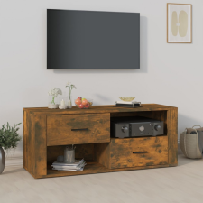 vidaXL Füstös tölgyszínű szerelt fa TV-szekrény 100 x 35 x 40 cm bútor
