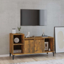 vidaXL füstös tölgyszínű szerelt fa TV-szekrény 100x35x55 cm bútor