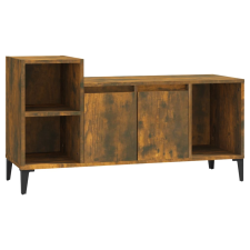 vidaXL füstös tölgyszínű szerelt fa TV-szekrény 100x35x55 cm (821185) bútor