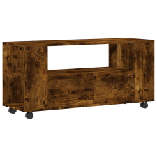 vidaXL füstös tölgyszínű szerelt fa TV-szekrény 102x34,5x43 cm (833747) bútor