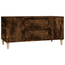 vidaXL füstös tölgyszínű szerelt fa TV-szekrény 102x44,5x50 cm (819601) bútor