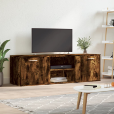 vidaXL füstös tölgyszínű szerelt fa TV-szekrény 120x34x37 cm bútor