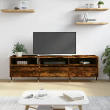 vidaXL füstös tölgyszínű szerelt fa TV-szekrény 150x30x44,5 cm bútor