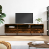 vidaXL füstös tölgyszínű szerelt fa TV-szekrény 150x30x44,5 cm