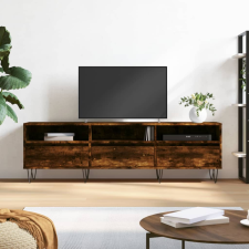 vidaXL füstös tölgyszínű szerelt fa TV-szekrény 150x30x44,5 cm bútor