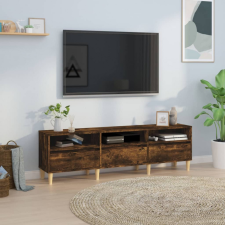 vidaXL füstös tölgyszínű szerelt fa TV-szekrény 150x30x44,5 cm bútor