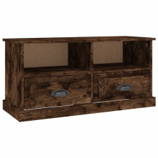vidaXL füstös tölgyszínű szerelt fa TV-szekrény 93x35,5x45 cm (816469) bútor