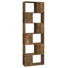 vidaXL füstös tölgyszínű térelválasztó könyvszekrény 60x24x186 cm (816032) bútor