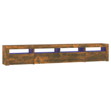 vidaXL füstös tölgyszínű TV-szekrény LED-lámpákkal 240x35x40 cm (3152727) bútor