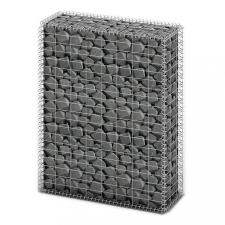 vidaXL Gabion kosár fedéllel horganyzott drótból 100 x 80 x 30 cm kerti dekoráció