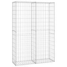 vidaXL gabion kosár fedéllel horganyzott drótból 150 x 100 x 30 cm  (141042) építőanyag