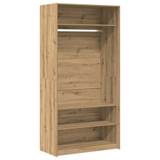 vidaXL gardróbszekrény artisan tölgy 100x50x200 cm gépelt fa (3318625) bútor